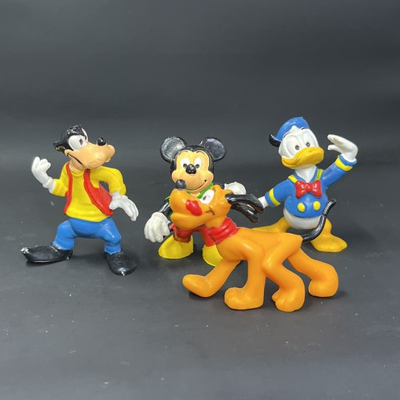 Vtg Walt Disney Productions Mickey Minnie Goofy Donald Pluto Lot Of 4 Hong Kong - Picture 2 of 12